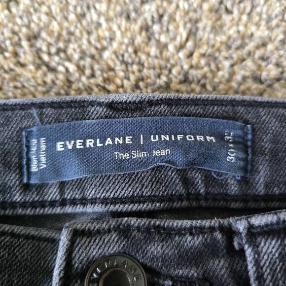 Everlane Uniform Men's the Slim Jean Washed Black 30x32 - Picture 4 of 8